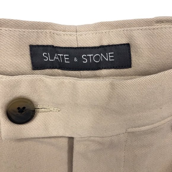 SLATE & Stone Flat Front Khaki Shorts - Picture 3 of 7